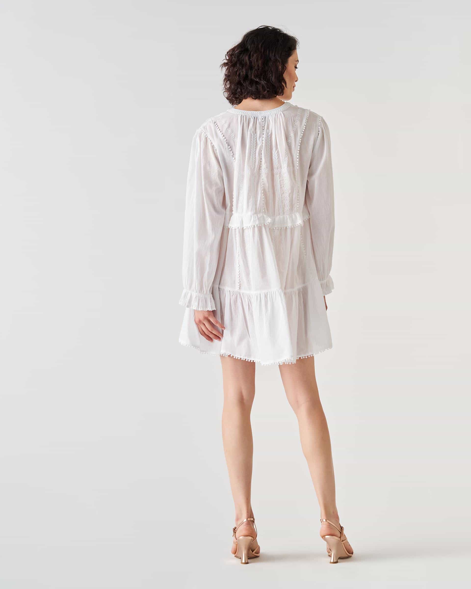 The Market Store | Short Dress With Embroidery